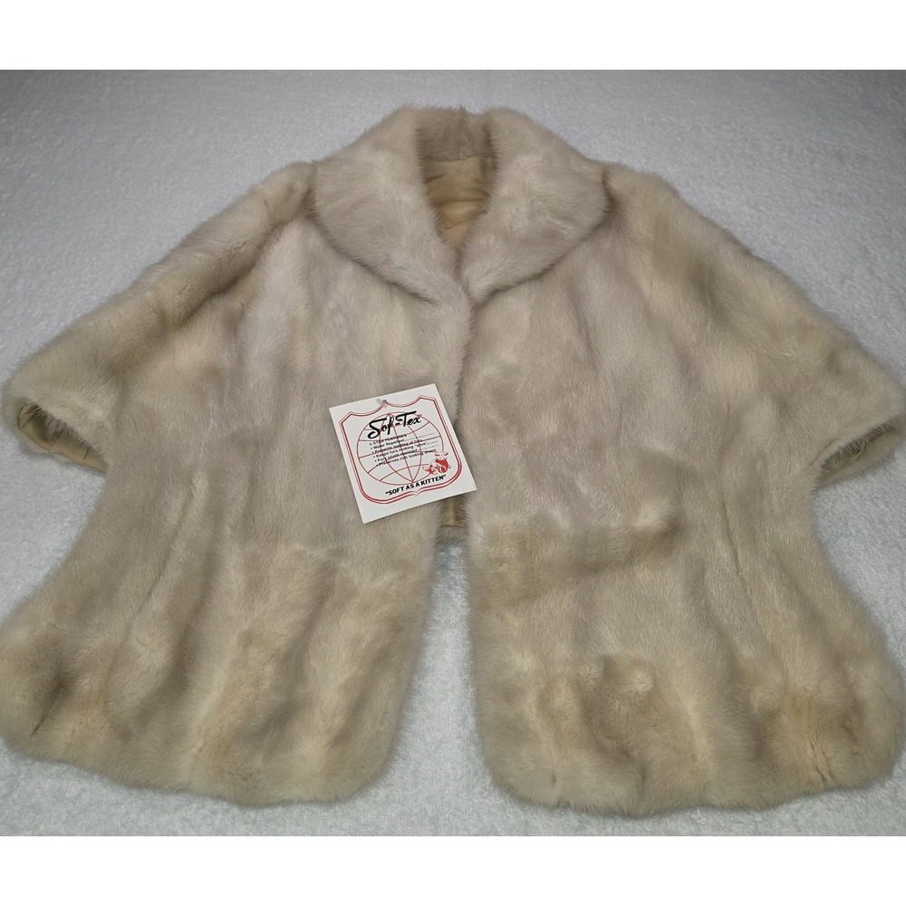 Vintage Saks Fifth Avenue Fur Cropped Cape – One Size – Classic Elegant Wrap